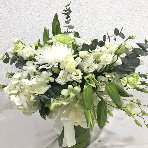 Floral in Glass Vase