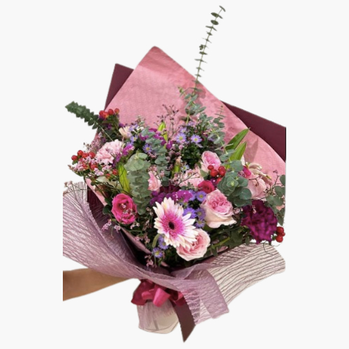 Mix Pink Flowers Bouquet