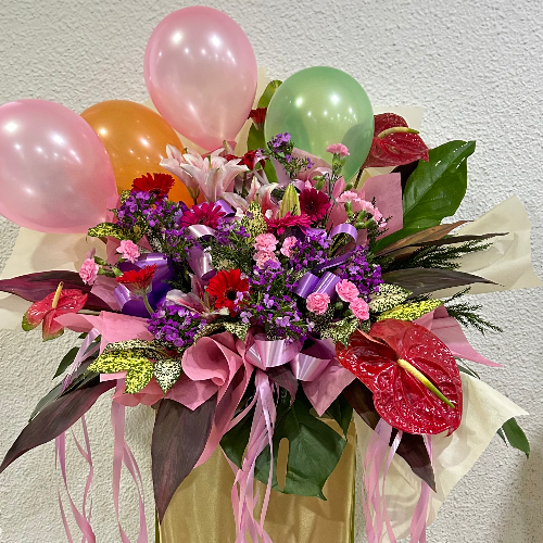 Standing Arrangement with Balloons
